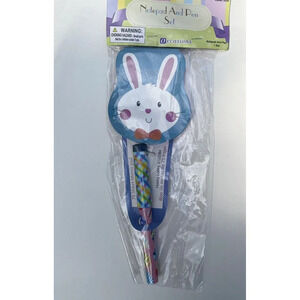 Bunny Notepad And Pen Set Easter New With Tags